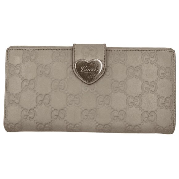 Authentic Gucci GG Greyish Beige Long Wallet - Picture 1 of 11